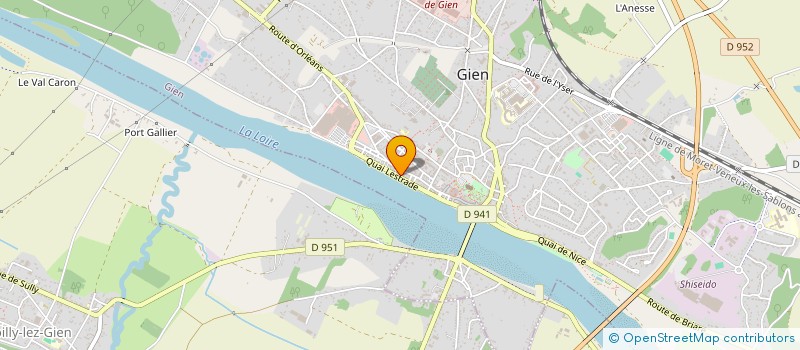 localisation de l'entreprise SCI DU PROGRES  GIEN