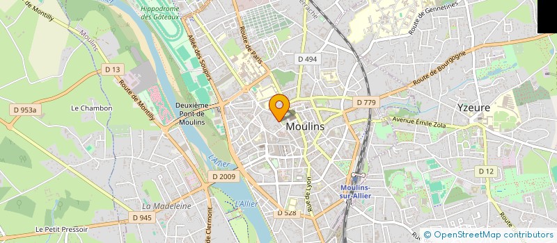 localisation de l'entreprise SCI DU PROGRES à MOULINS