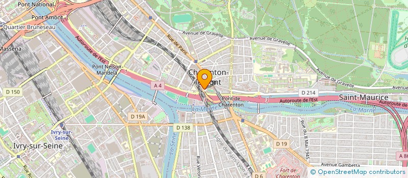 localisation de l'entreprise SCI DU PROGRES  CHARENTON-LE-PONT