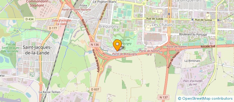 localisation de l'entreprise SCI DU PROGRES RENNES CRIMEE  NOYAL-CHATILLON-SUR-SEICHE
