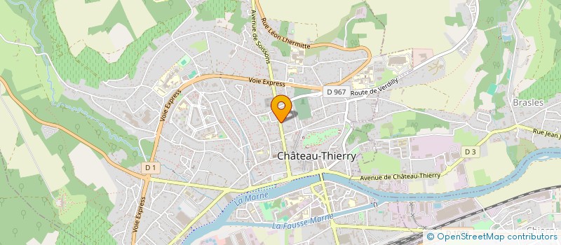 localisation de l'entreprise SCI DU PSEAUTIER  CHATEAU-THIERRY