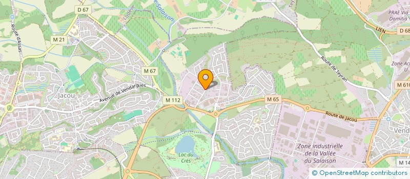 localisation de l'entreprise SCI DU PUECH CABRIER à LE CRES