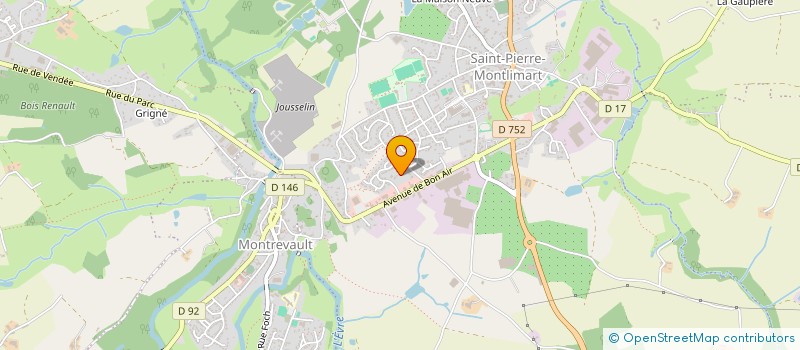 localisation de l'entreprise SCI DU PUISET à MONTREVAULT-SUR-EVRE