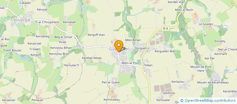 localisation de l'entreprise SCI DU PUITS  LANRIVOARE