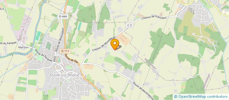 localisation de l'entreprise SCI DU PUITS AUX PIERRES  ETOILE-SUR-RHONE