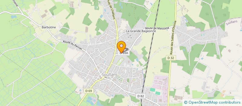 localisation de l'entreprise SCI DU PUITS CAILLAUD à SOULLANS