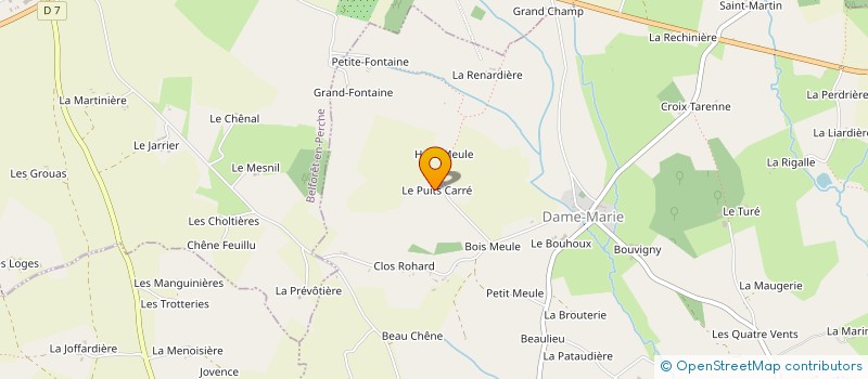 localisation de l'entreprise SCI DU PUITS CARRE à DAME-MARIE