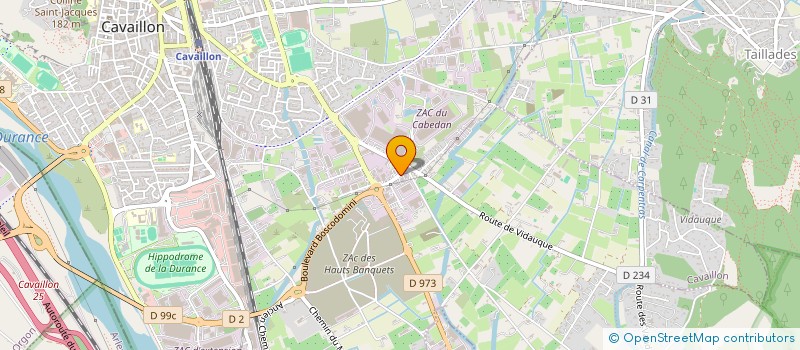 localisation de l'entreprise SCI DU PUITS DES GAVOTTES  CAVAILLON