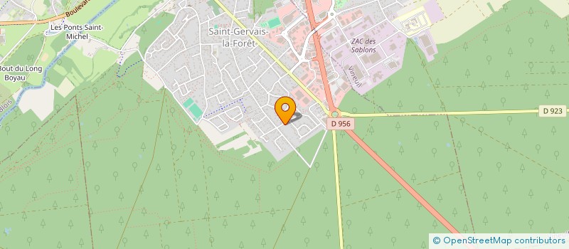 localisation de l'entreprise SCI DU PUITS NEUF  SAINT-GERVAIS-LA-FORET