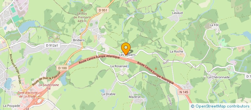 localisation de l'entreprise SCI DU PUITS ROMAIN  LA SOUTERRAINE