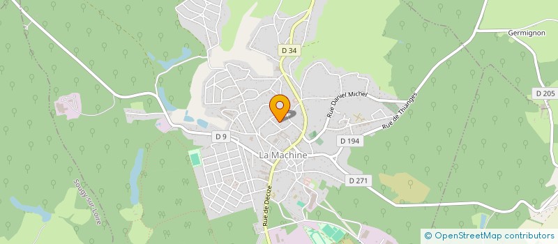 localisation de l'entreprise SCI DU PUITS VELLERET  LA MACHINE