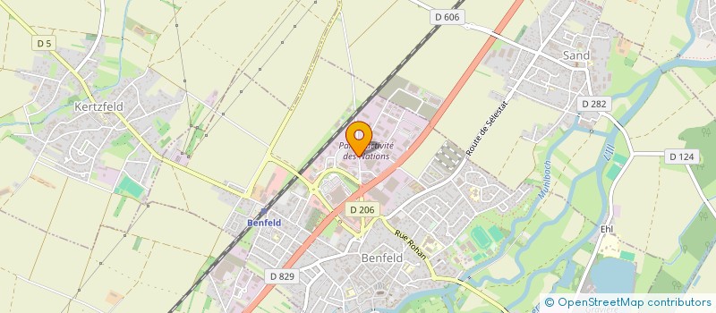 localisation de l'entreprise SCI DU PULEDRO  BENFELD