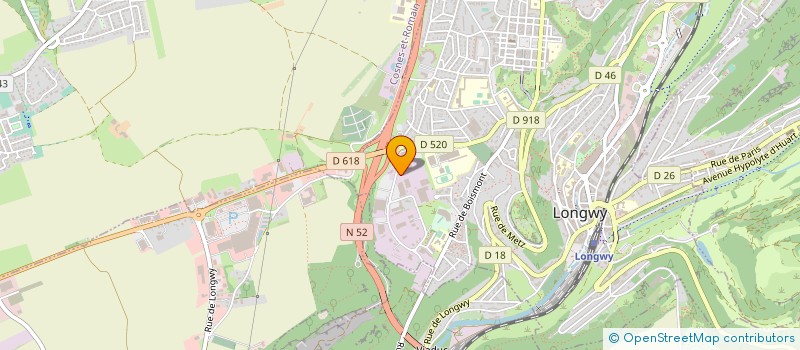 localisation de l'entreprise SCI DU PULVENTEUX à LONGWY