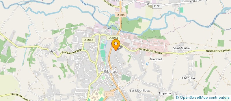 localisation de l'entreprise SCI DU PUY  RIBERAC