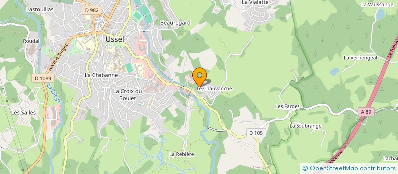 localisation de l'entreprise SCI DU PUY BREMAUDIERE à USSEL