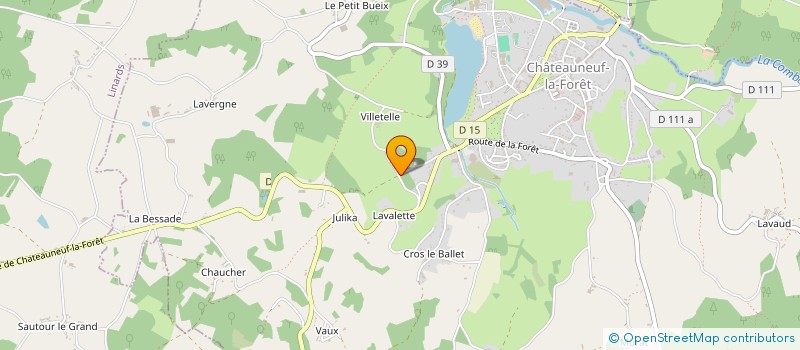 localisation de l'entreprise SCI DU PUY CHAT  CHATEAUNEUF-LA-FORET