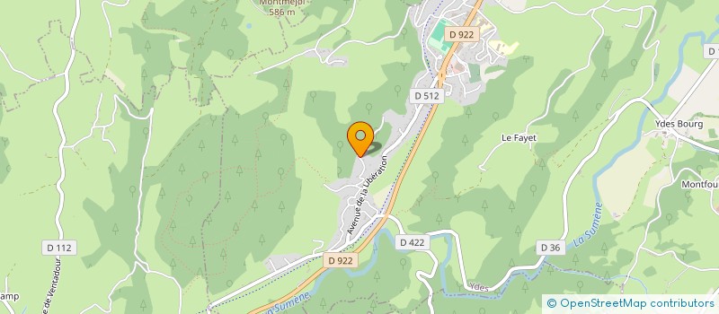 localisation de l'entreprise SCI DU PUY DIEU à YDES