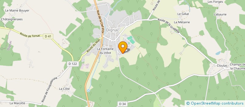 localisation de l'entreprise SCI DU PUY DU FOUR  DIGNAC