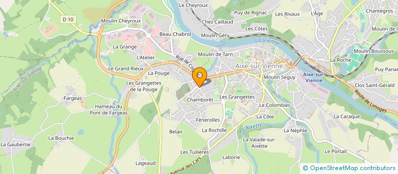 localisation de l'entreprise SCI DU PUY JOYEUX à AIXE-SUR-VIENNE