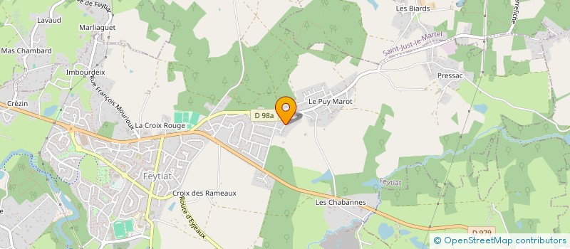 localisation de l'entreprise SCI DU PUY MAROT à FEYTIAT