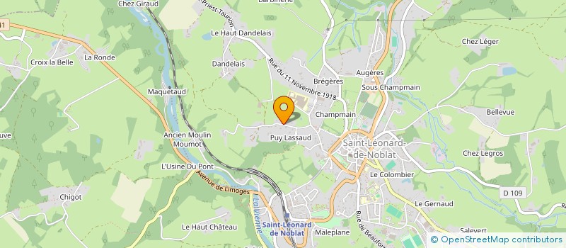 localisation de l'entreprise SCI DU PUY RENAUD  SAUVIAT-SUR-VIGE