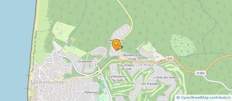 localisation de l'entreprise SCI DU PUY ROUSSEAU  LACANAU