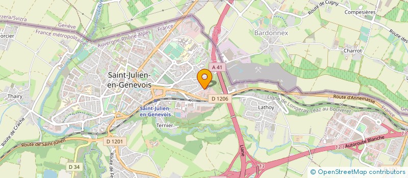 localisation de l'entreprise SCI DU PUY ST MARTIN  SAINT-JULIEN-EN-GENEVOIS