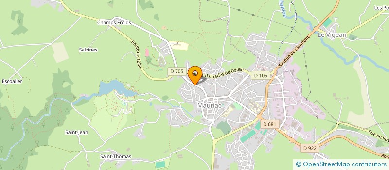 localisation de l'entreprise SCI DU PUY VIOLENT à MAURIAC