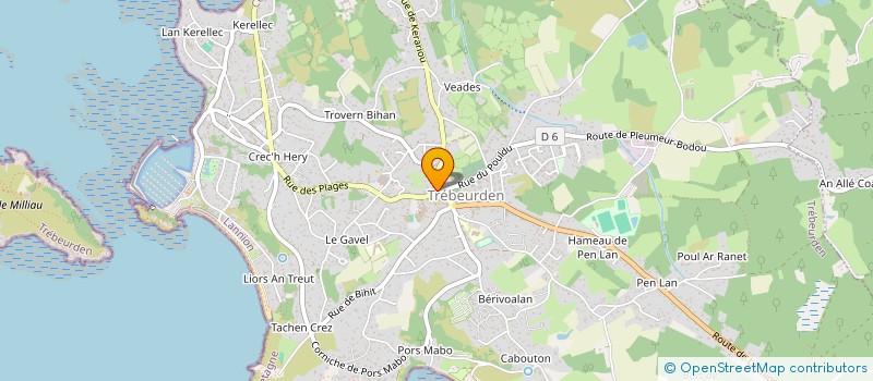 localisation de l'entreprise SCI DU PUZ COZ  TREBEURDEN