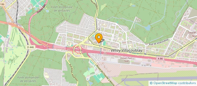 localisation de l'entreprise SCI DU PYGARGUE  VELIZY-VILLACOUBLAY