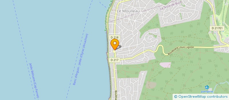 localisation de l'entreprise SCI DU PYLA à LA TESTE-DE-BUCH