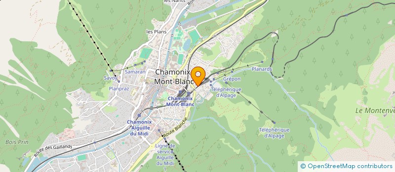 localisation de l'entreprise SCI DU QUAI à CHAMONIX-MONT-BLANC