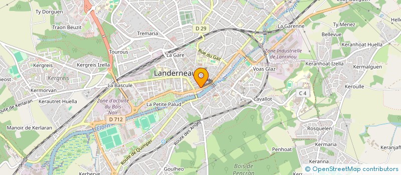 localisation de l'entreprise SCI DU QUAI  LANDERNEAU