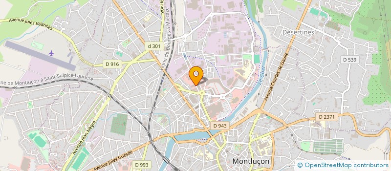 localisation de l'entreprise SCI DU QUAI à MONTLUCON