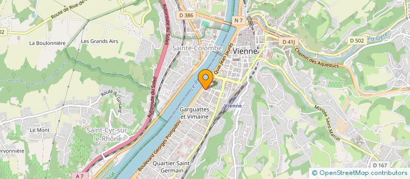 localisation de l'entreprise SCI DU QUAI  VIENNE