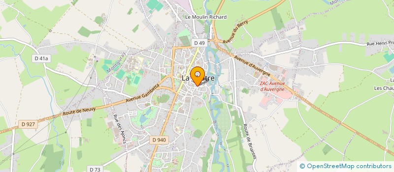localisation de l'entreprise SCI DU QUAI à LA CHATRE