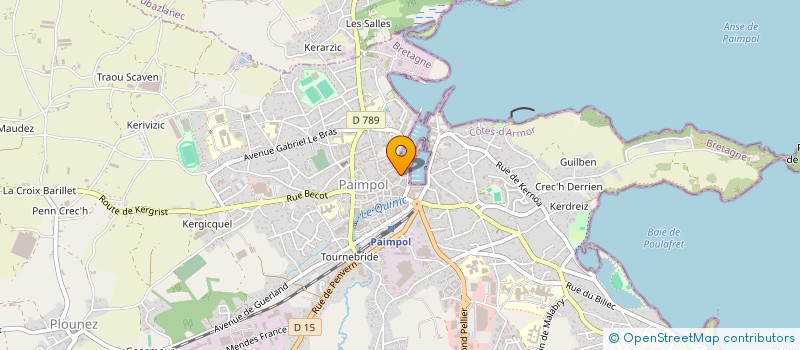 localisation de l'entreprise SCI DU QUAI  PAIMPOL