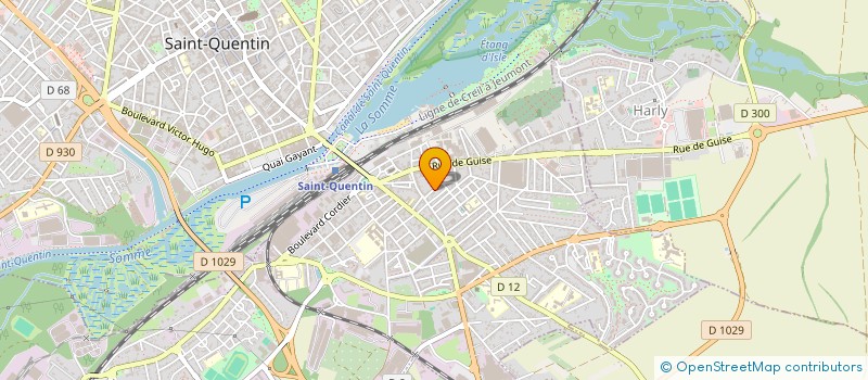 localisation de l'entreprise SCI DU QUAI à SAINT-QUENTIN