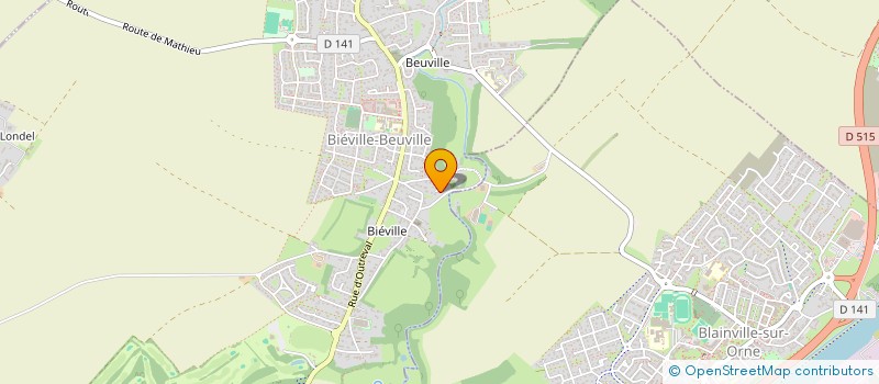 localisation de l'entreprise SCI DU QUAI  BIEVILLE-BEUVILLE