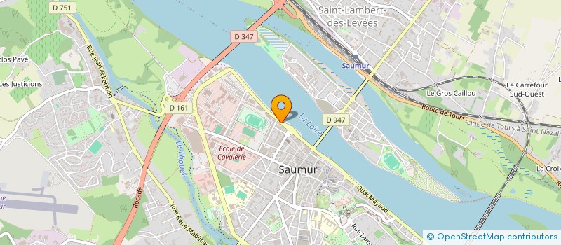 localisation de l'entreprise SCI DU QUAI  SAUMUR