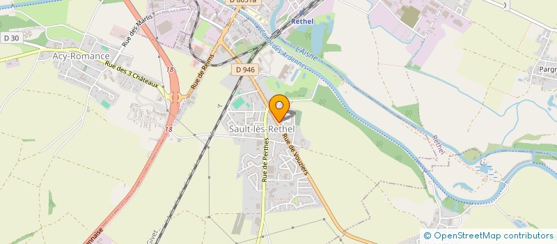 localisation de l'entreprise SCI DU QUAI  SAULT-LES-RETHEL
