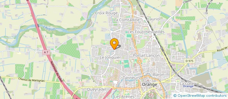 localisation de l'entreprise SCI DU QUAI BAUDON  ORANGE