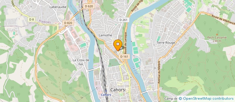 localisation de l'entreprise SCI DU QUAI BUZON  CAHORS