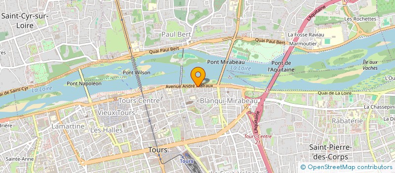 localisation de l'entreprise SCI DU QUAI D ORLEANS  TOURS