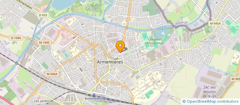 localisation de l'entreprise SCI DU QUAI DE BEAUVAIS  ARMENTIERES