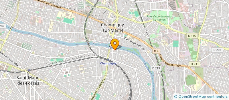 localisation de l'entreprise SCI DU QUAI DE CHAMPIGNOL à SAINT-MAUR-DES-FOSSES