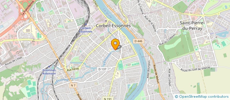 localisation de l'entreprise SCI DU QUAI DE L ESSONNE à CORBEIL-ESSONNES