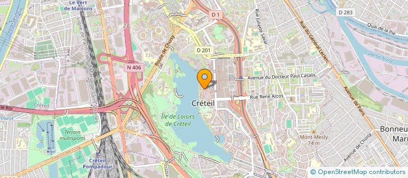 localisation de l'entreprise SCI DU QUAI DE LA CROISETTE à CRETEIL