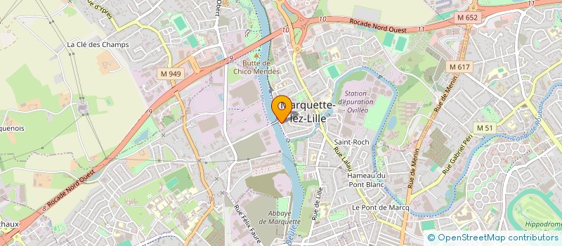 localisation de l'entreprise SCI DU QUAI DE LA DEULE  MARQUETTE-LEZ-LILLE