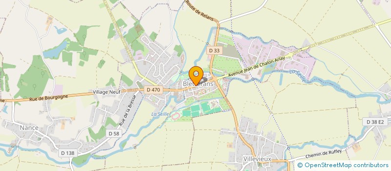 localisation de l'entreprise SCI DU QUAI DE LA FOULE  BLETTERANS